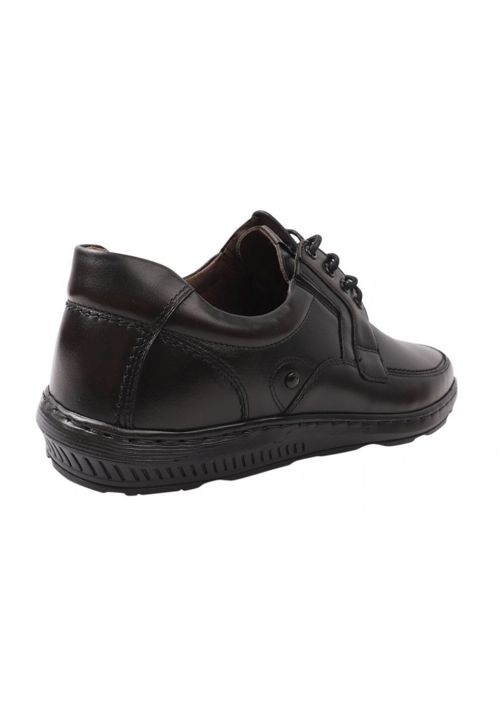 Туфлі чоловічі з натуральної шкіри, на низькому ходу, колір чорний, Giorgio 15-21dtc (257438109)