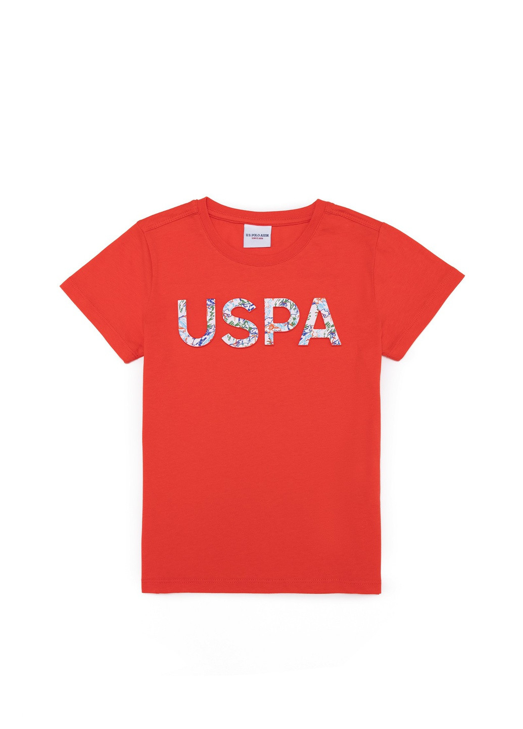 Оранжевая детская футболка-футболка u.s/ polo assn. на мальчика для мальчика U.S. Polo Assn.