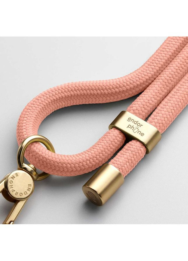 Рожевий шнурок для телефону на шию із золотою фурнітурою Endorphone (261926698)