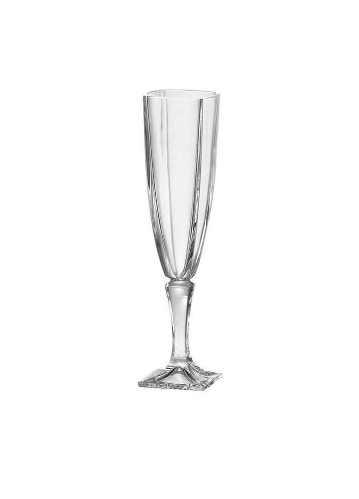 Набор бокалов для шампанского Arezzo 6 штук 140 мл богемское стекло Bohemia (274275912)
