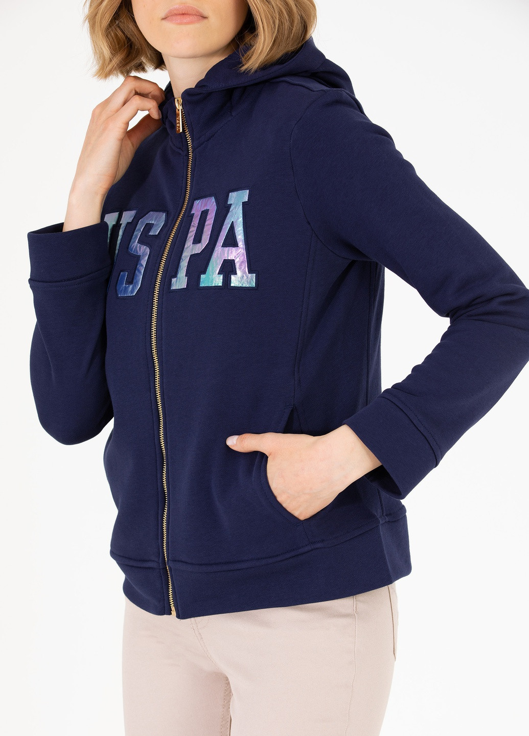 Темно-синій світшот u.s. polo assn. жіночий U.S. Polo Assn. (258527385)