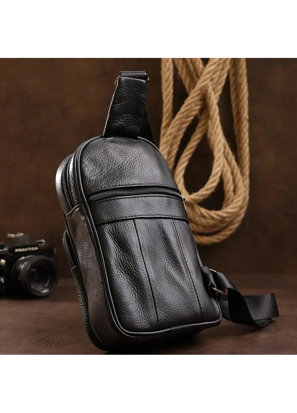 Чоловіча шкіряна сумка через плече 20000 Vintage (262522596)