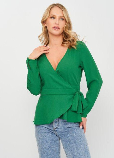 Зеленая блуза демісезон,зелений, Envii