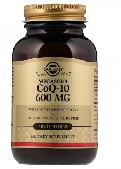 Megasorb CoQ-10 600 mg 30 Softgels Solgar (258499038)