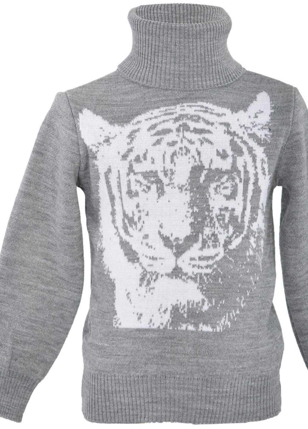 Сірий светри светр на хлопчика тигр (тигр)17562-706 Lemanta