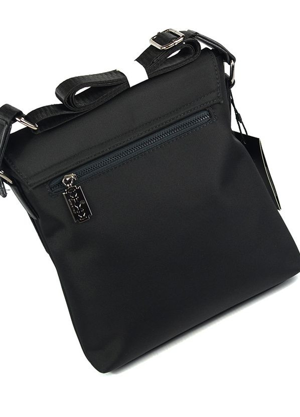 Мужская текстильная черная сумка с клапаном из нейлона, молодежная деловая маленькая сумочка No Brand (266623581)