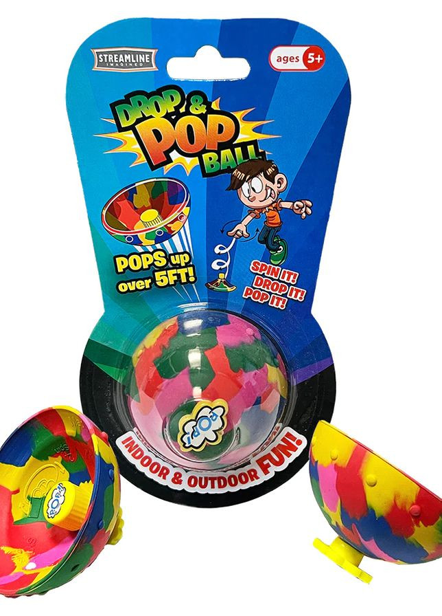 Іграшка стрибунець поппер літаючий антистрес Drop & Pops Ball Hip Hop Bouncing Ball UFT dpb1 (275866501)