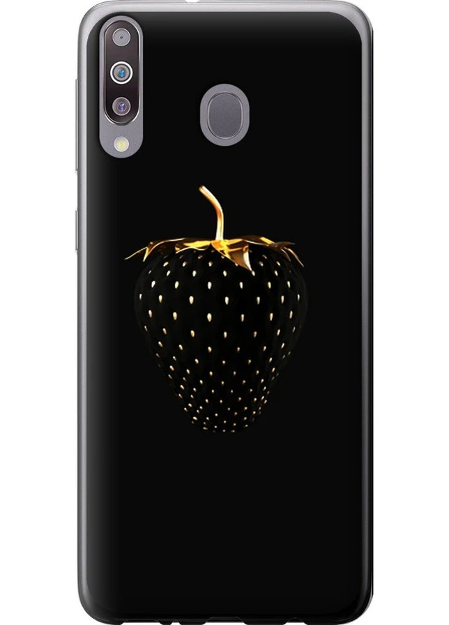 Силиконовый чехол 'Черная клубника' для Endorphone Samsung Galaxy A40s A3050 (259322972)
