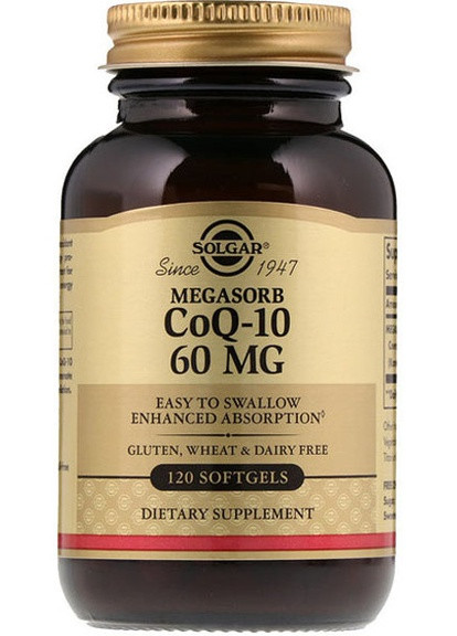 Megasorb CoQ-10 60 mg 120 Softgels Solgar (256719128)