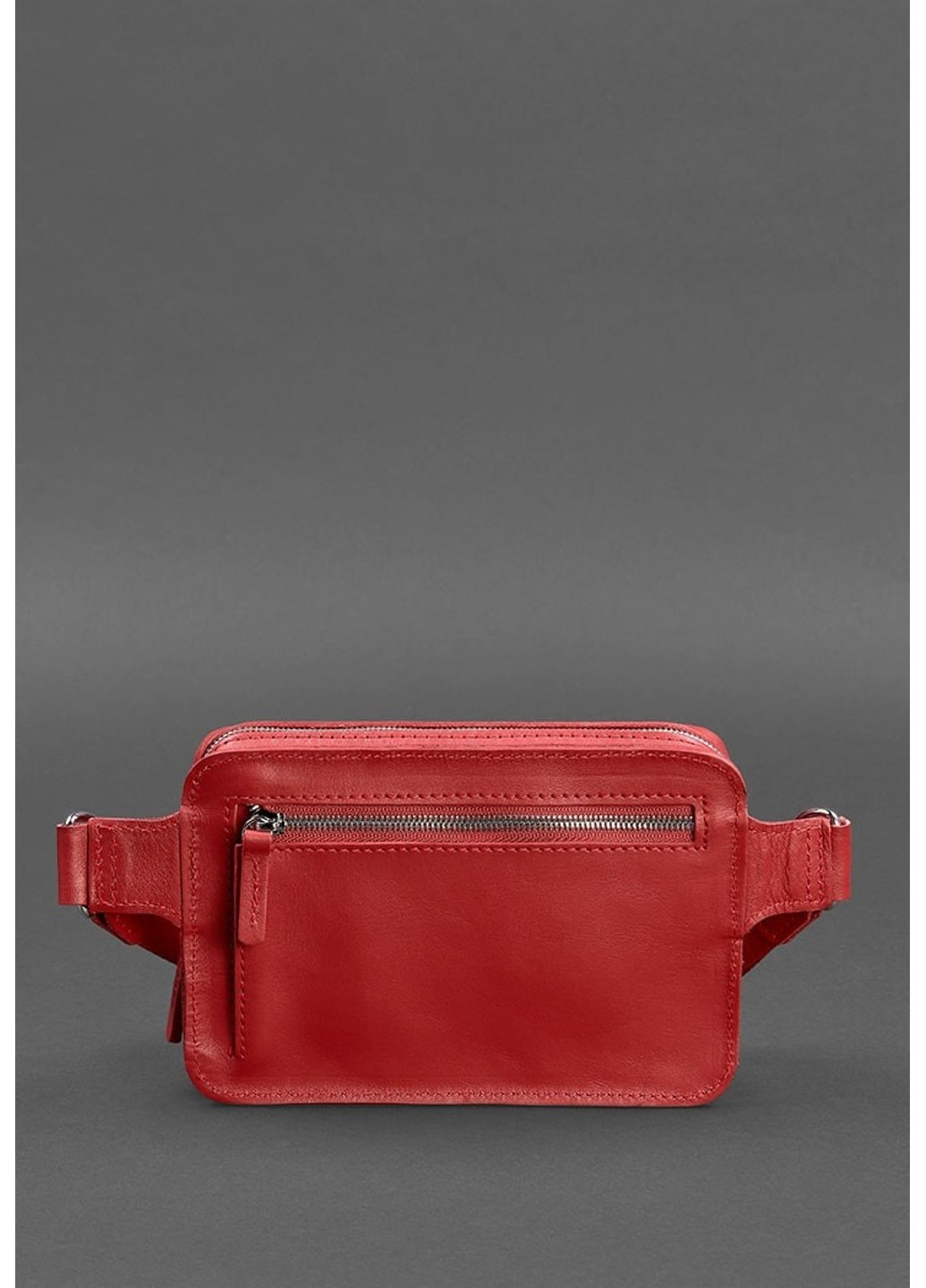 Кожаная поясная сумка Dropbag Mini красная BN-BAG-6-RED BlankNote (263519276)