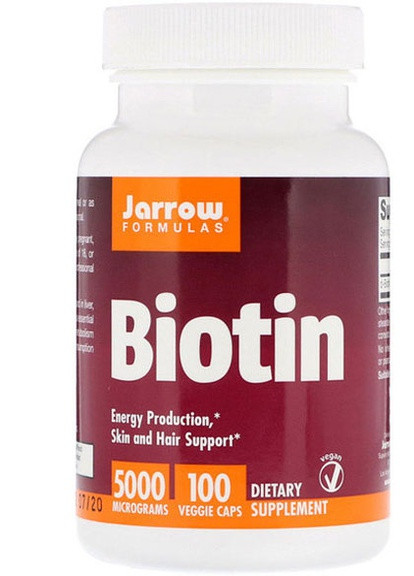 Biotin 5000 mcg 100 Veg Caps JRW18005 Jarrow Formulas (256723923)