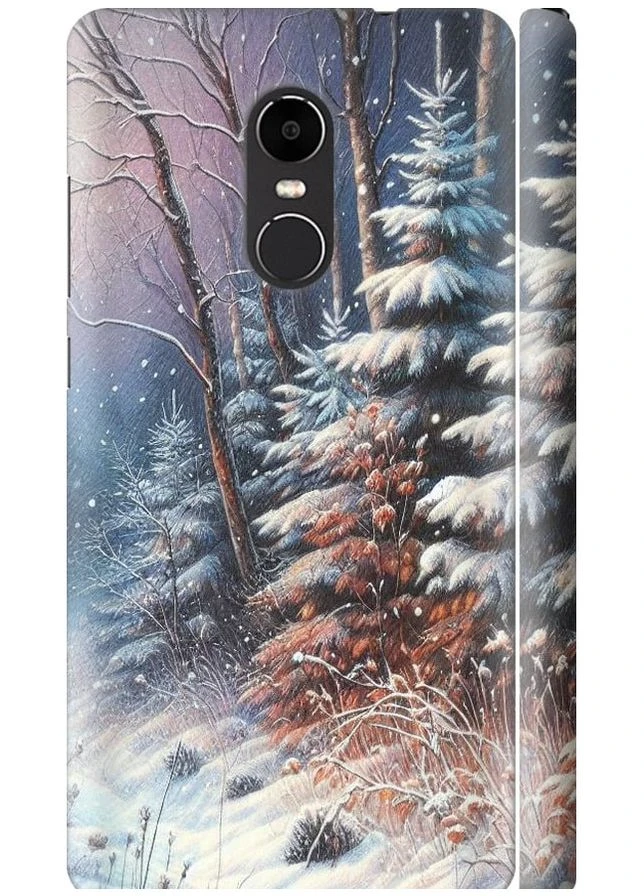 3D пластиковий матовий чохол 'Зимовий пейзаж' для Endorphone Xiaomi Redmi Note 4X (275457761)