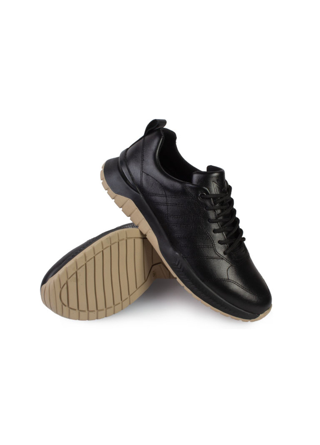 Черные демисезонные кроссовки мужские бренда 9402187_(1) ModaMilano