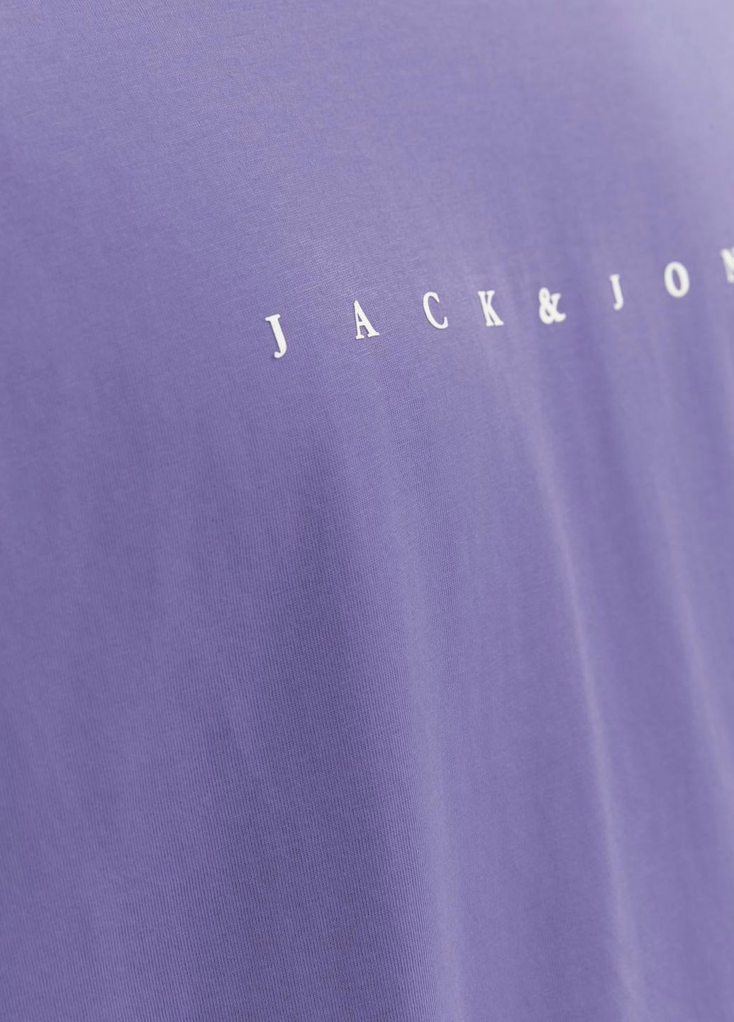 Бузкова футболка basic,бузковий з принтом,jack&jones Jack & Jones