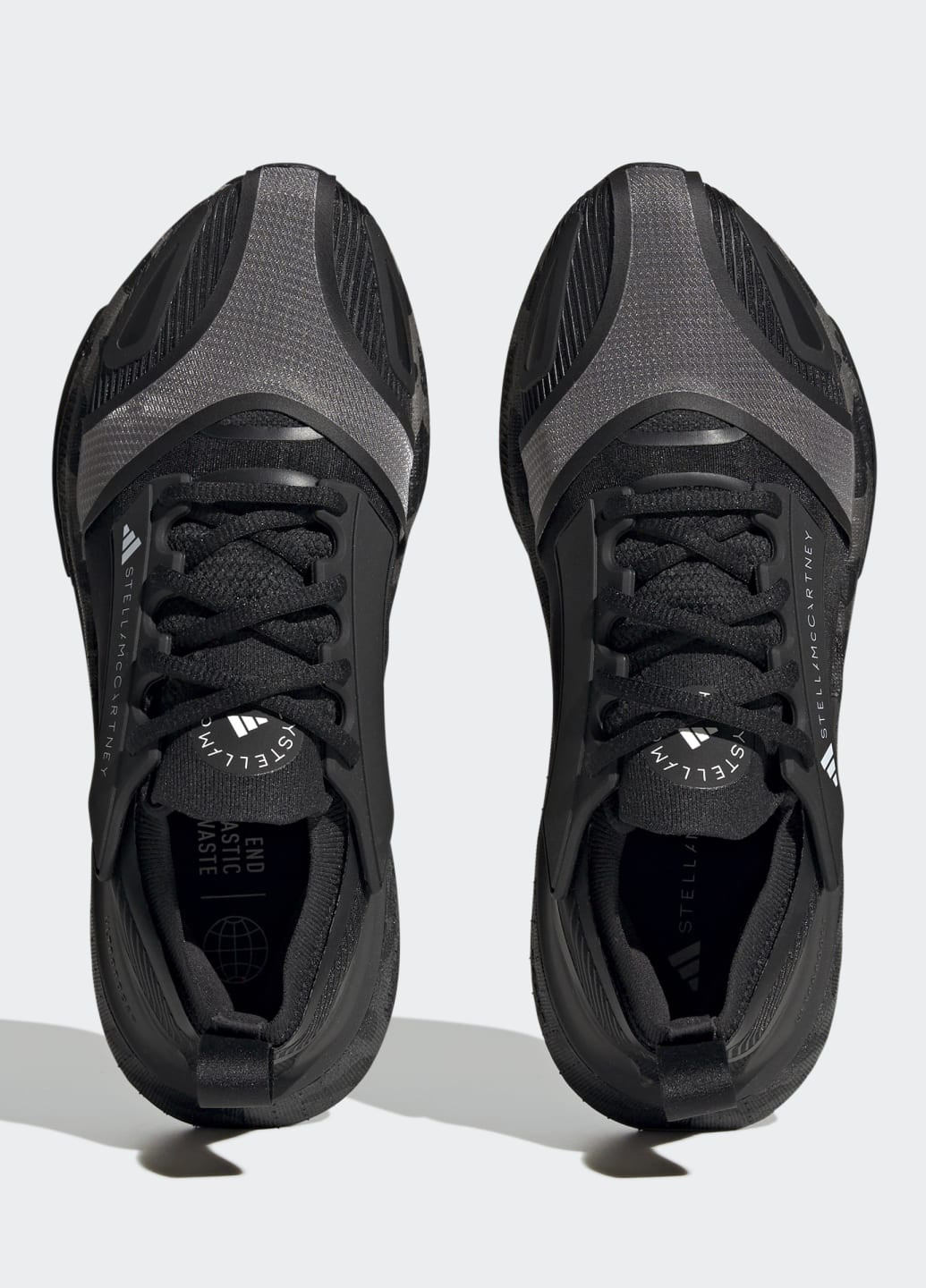 Черные всесезонные кроссовки by stella mccartney ultraboost light adidas