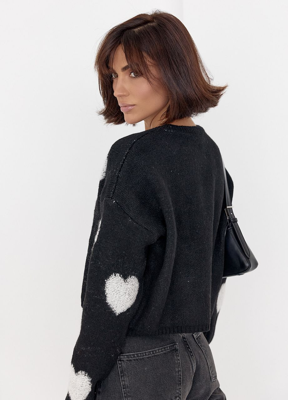 Чорний демісезонний светр жіночий No Brand