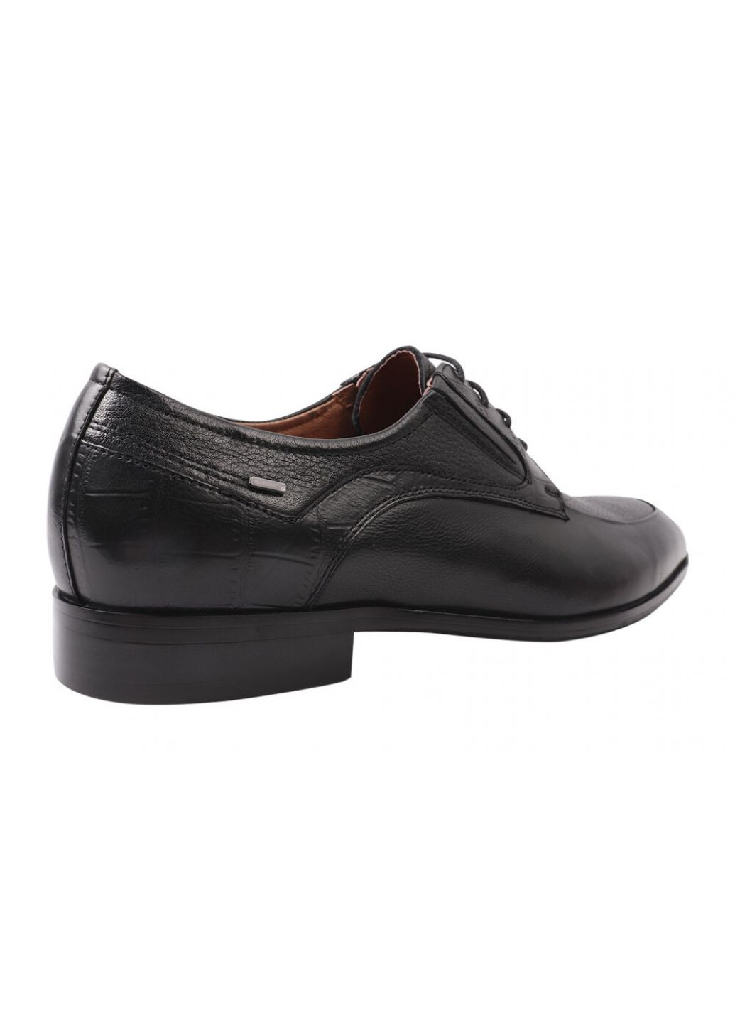 Черные туфли мужские из натуральной кожи, на низком ходу, на шнуровке, цвет черный, Anemone