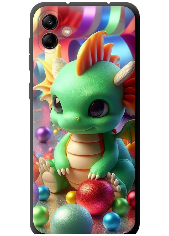 TPU черный чехол 'Веселый дракончик' для Endorphone Samsung Galaxy A04 A045F (275459919)