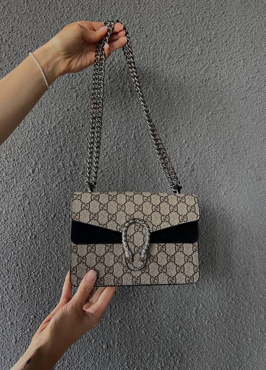 Трендова сумочка з лого Gucci Dionysus Black Small Vakko (260474465)