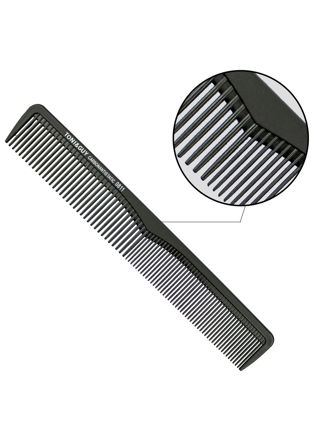 Гребень для волос Carbon T&G черный 0811 расческа планочка расчёска для стрижки для парикмахера Toni & Guy (262292243)