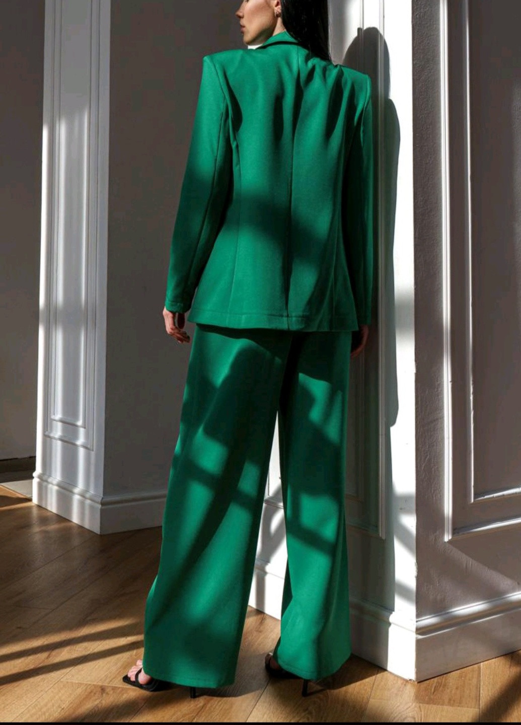 Костюм брючный женский с пиджаком и брюками палаццо itelle свободная (258320293)