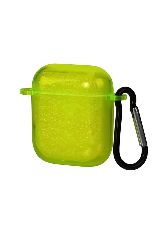 Чехол силиконовый Clear Neon с карабином для Apple AirPods 3 цвет желтый ЦБ-00200540 No Brand (262290046)