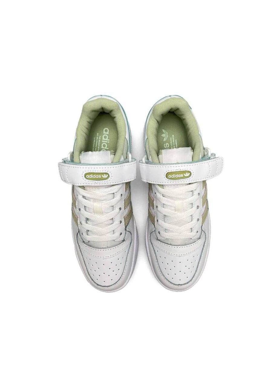 Білі осінні кросівки жіночі, вьетнам adidas Originals Forum 84 Low New White Olive