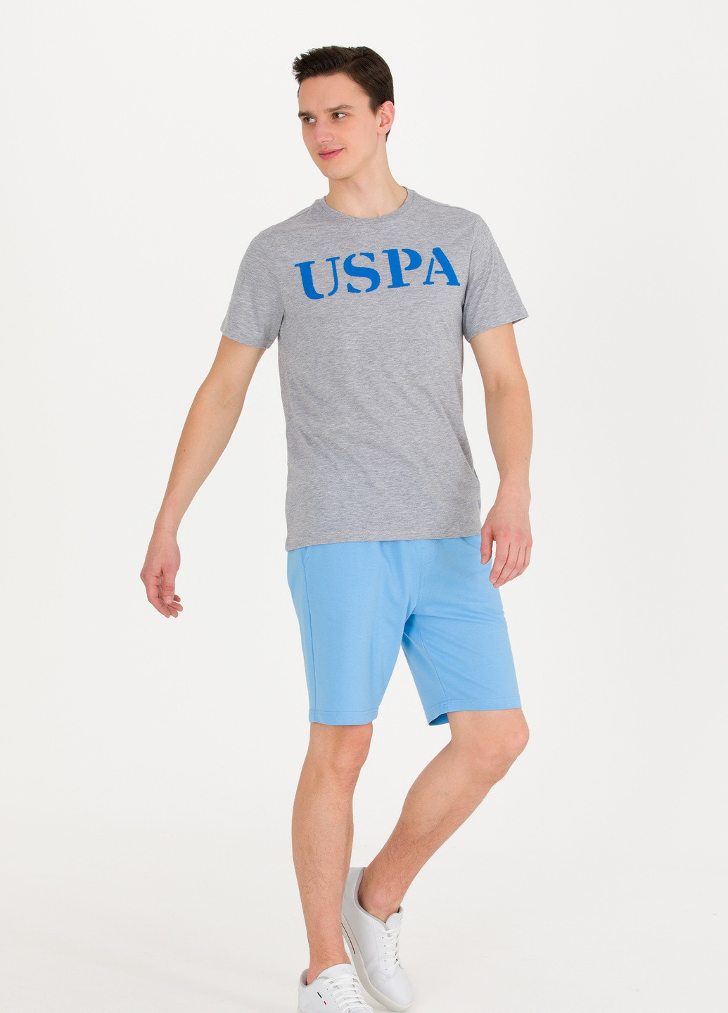 Светло-серая футболка U.S. Polo Assn.