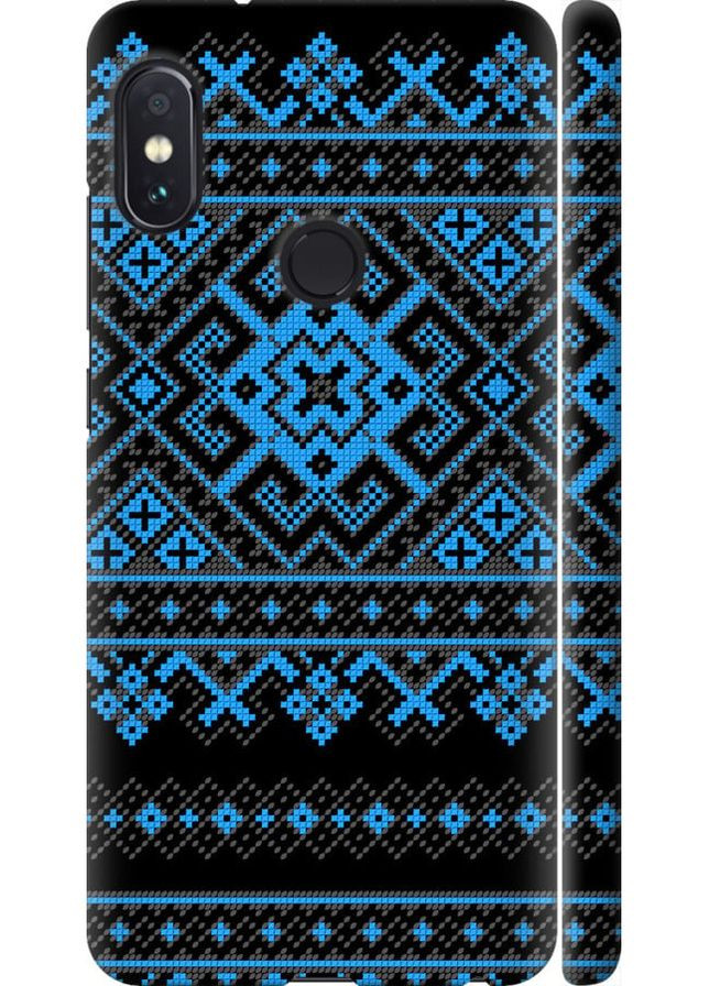 3D пластиковый матовый чехол 'Вышиванка 44' для Endorphone Xiaomi Redmi Note 5 Pro (269346813)
