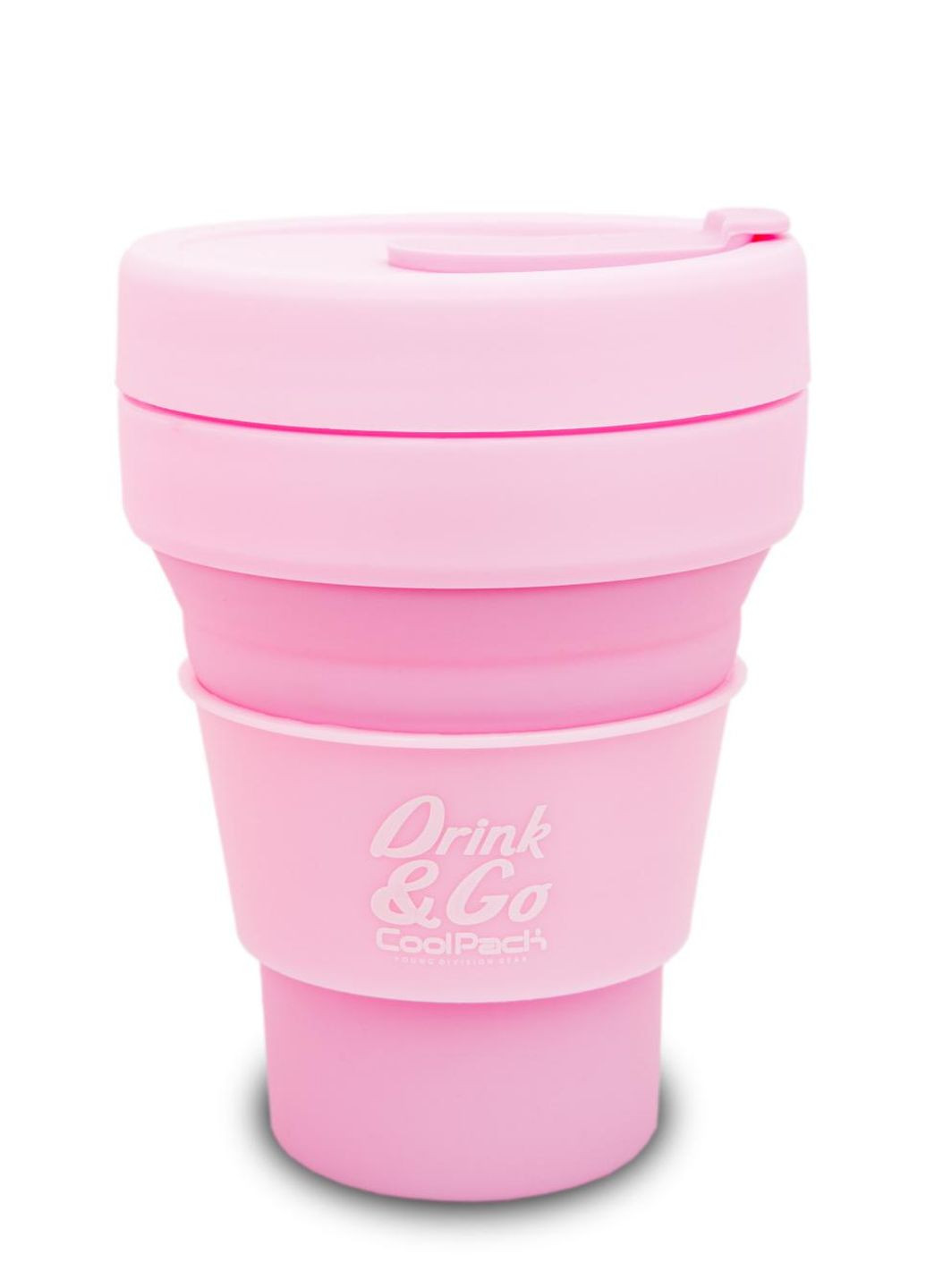 Стакан Pastel Powder Pink для воды силиконовый 355 мл CoolPack (264643481)