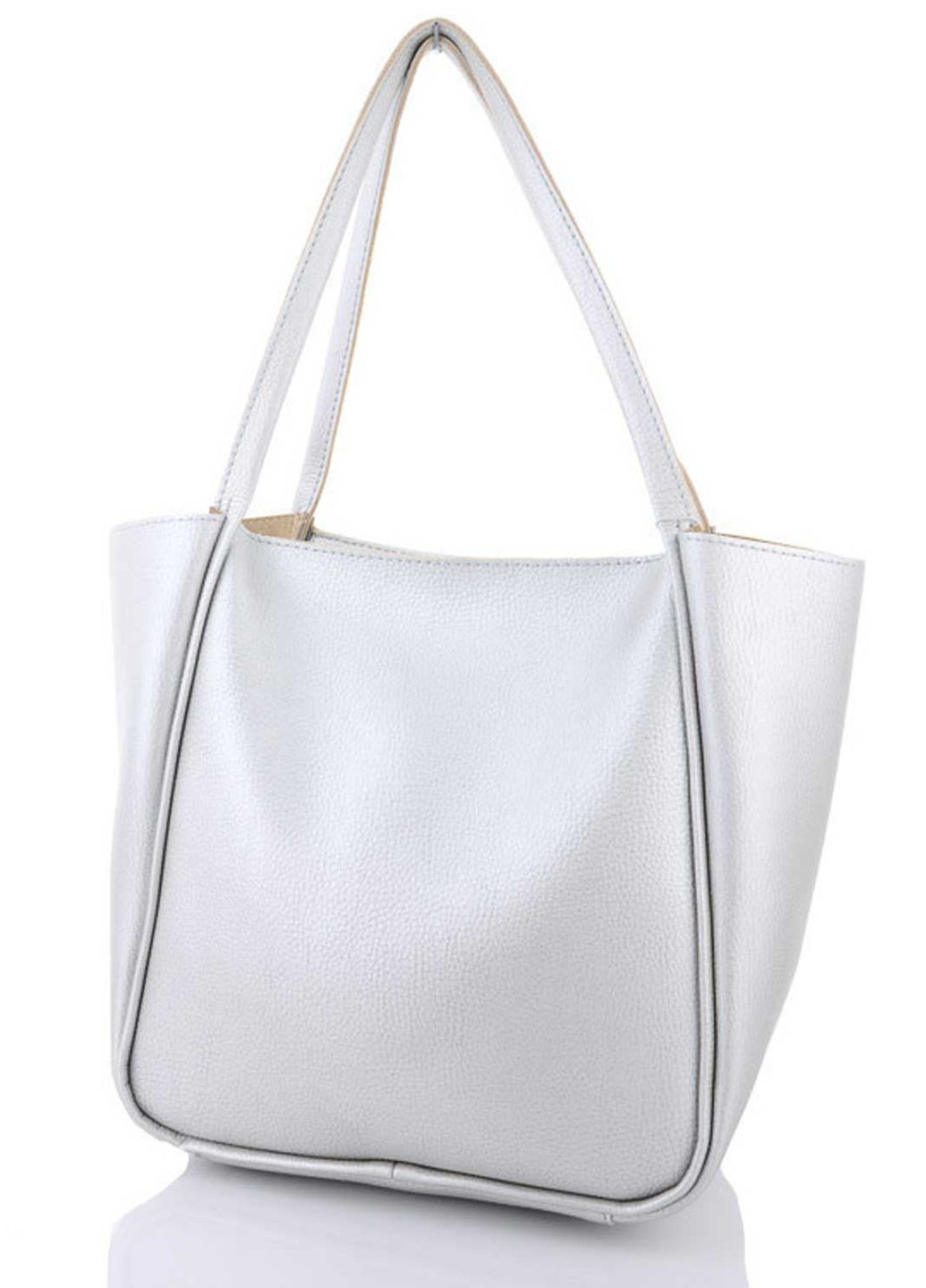 Сумка жіноча крос боді екошкіра (wel-10411) Срібна WeLassie (260480708)