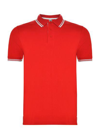 Красная футболка-тенниска montreal красный с белым s для мужчин Roly