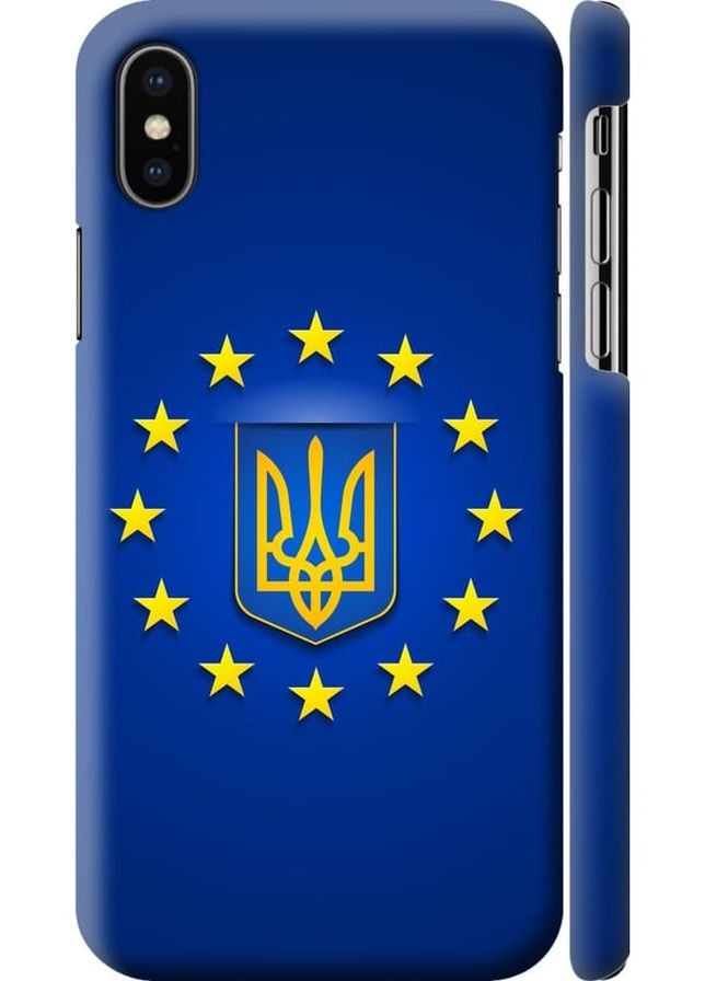 3D пластиковий матовий чохол 'Евросоюз 6' для Endorphone Apple iPhone XS (269355673)
