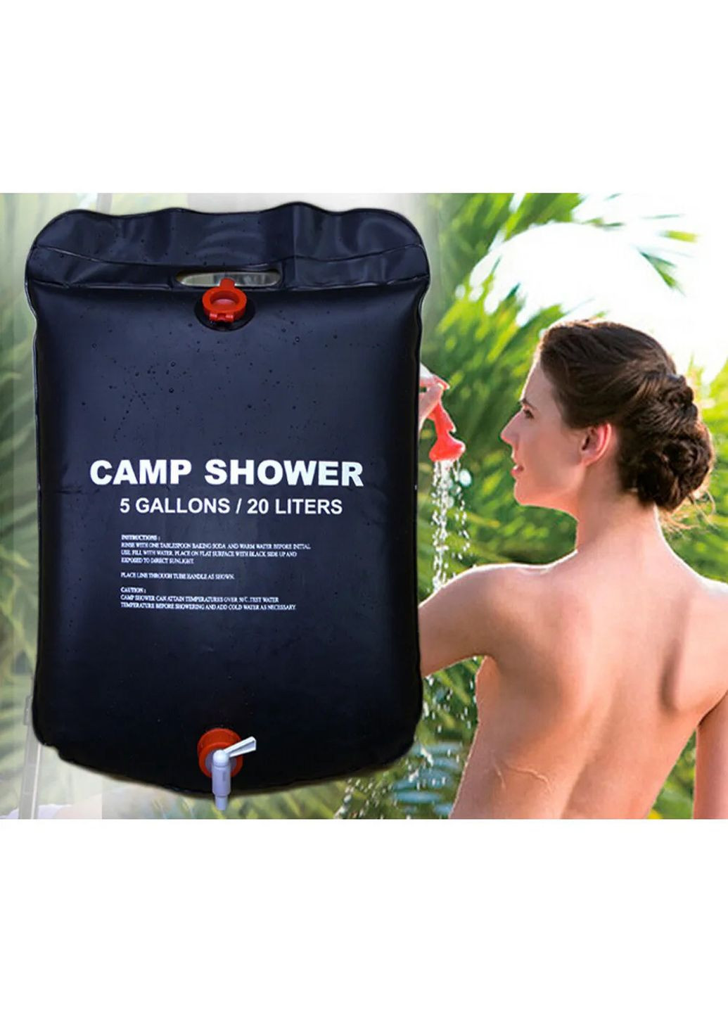 Похідний мобільний літній компактний туристичний душ для дачі авто кемпінгу Easy Camp (262519768)