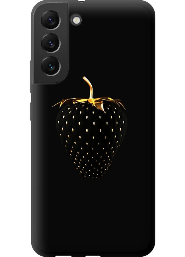 TPU черный чехол 'Черная клубника' для Endorphone Samsung Galaxy S22 Plus (258566943)
