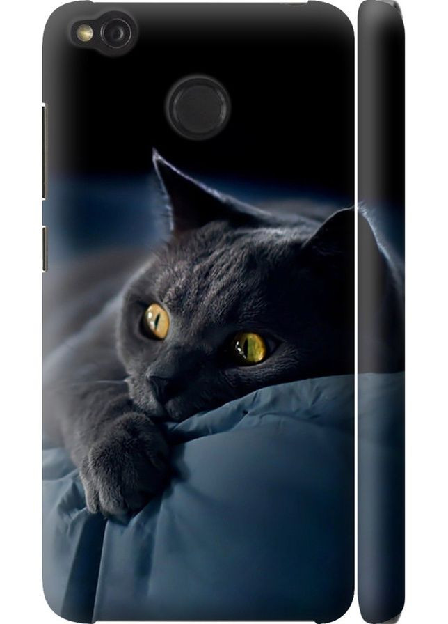 3D пластиковий матовий чохол 'Димчастий кіт' для Endorphone xiaomi redmi 4x (265226597)
