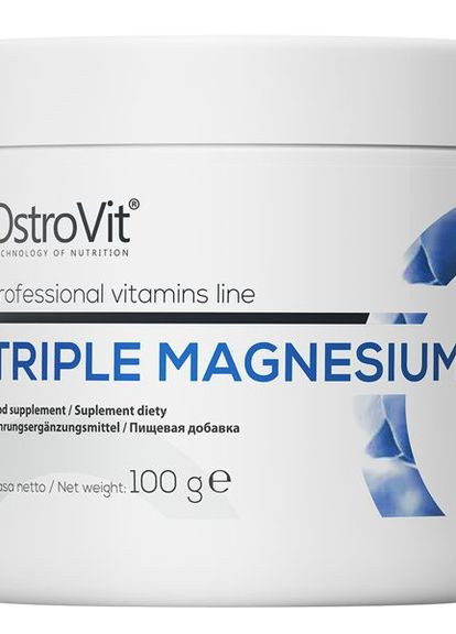 Комплекс магнію Triple Magnesium 100 g Ostrovit (271398579)