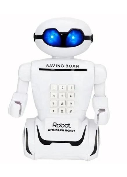 Копилка сейф детский робот с кодовым замком и светильником 3 в 1 Robot Piggy Bank No Brand (277815372)