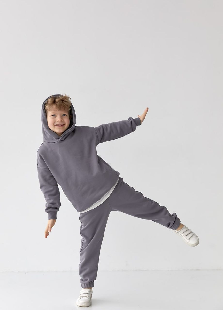 Дитячий спортивний костюм для хлопчика графіт р.110 439839 New Trend (260785576)