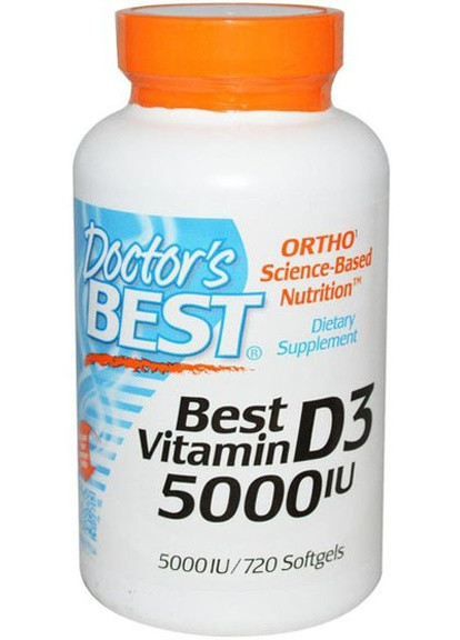 Vitamin D3 5000 IU 720 Softgels Doctor's Best (256723860)
