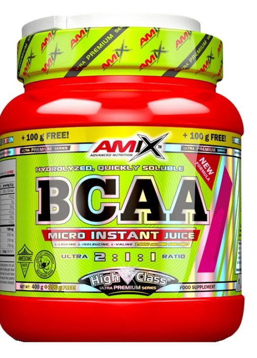 BCAA Micro Instant Juice 400+100 g /50 servings/ Fruit Punch Amix Nutrition (256724886)
