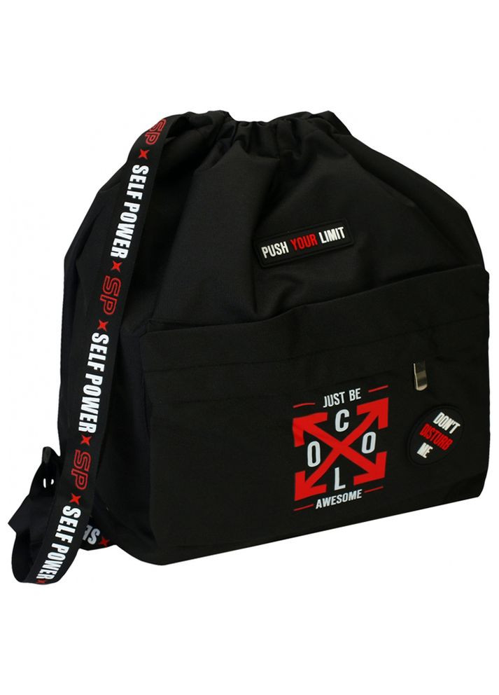 Сумка-рюкзак спортивная цвет черный ЦБ-00226524 Cool For School (260210843)