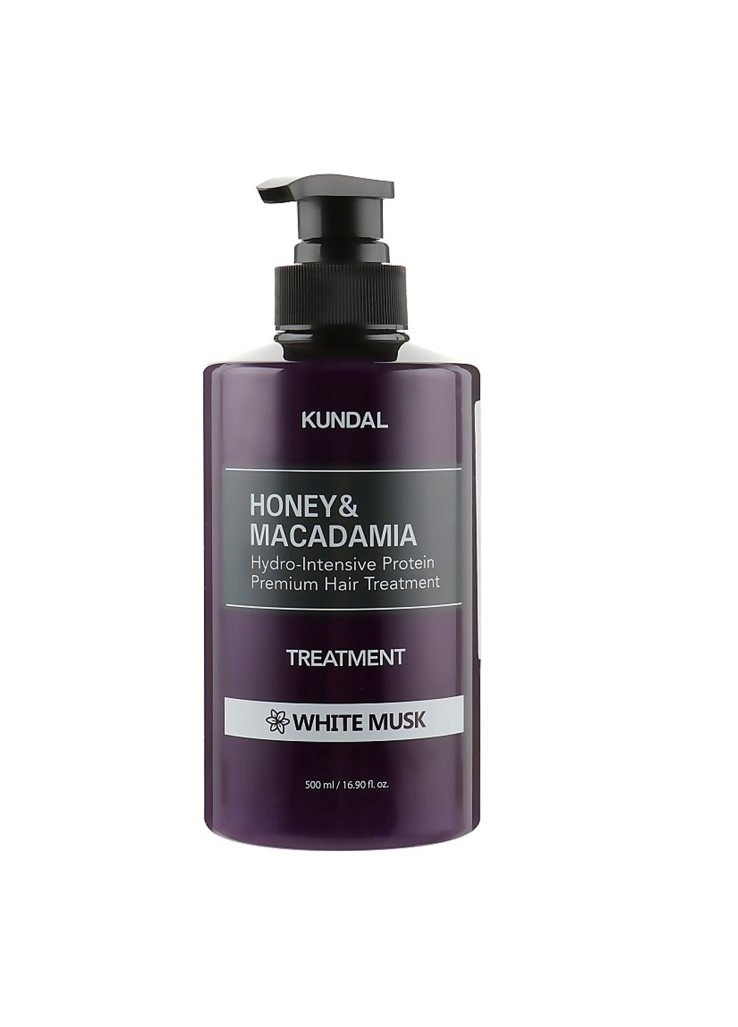 Поживний кондиціонер з медом та олією макадамії Honey & Macadamia Protein Hair Treatment White Musk 500 мл Kundal (258297632)