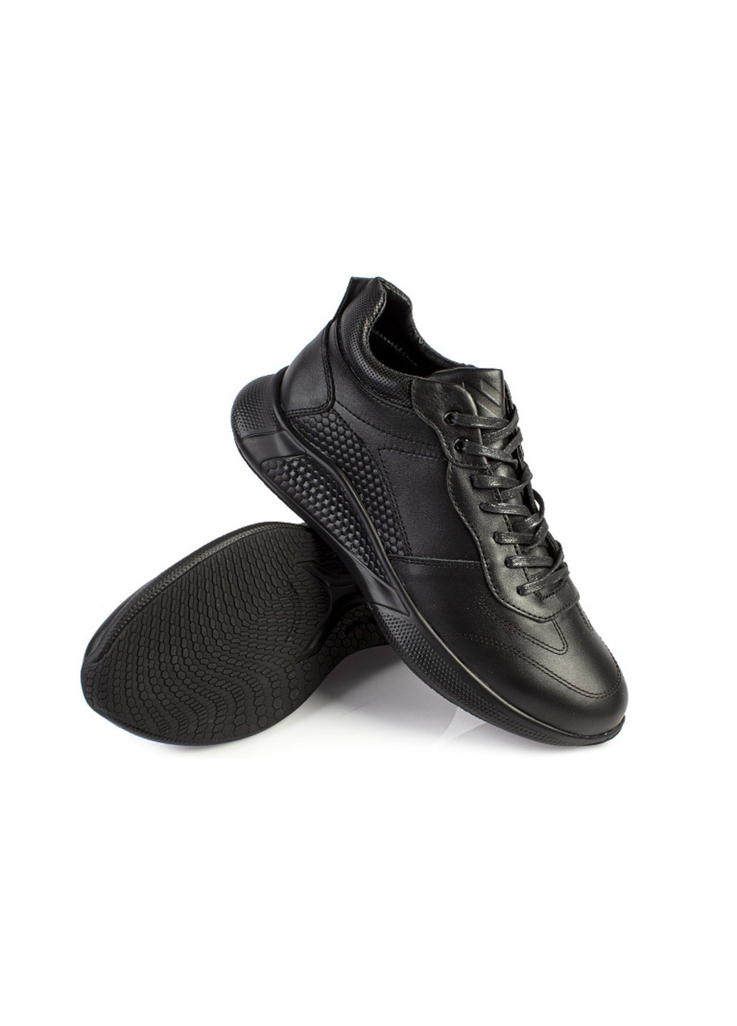 Черные осенние ботинки мужские бренда 9100439_(1) ModaMilano