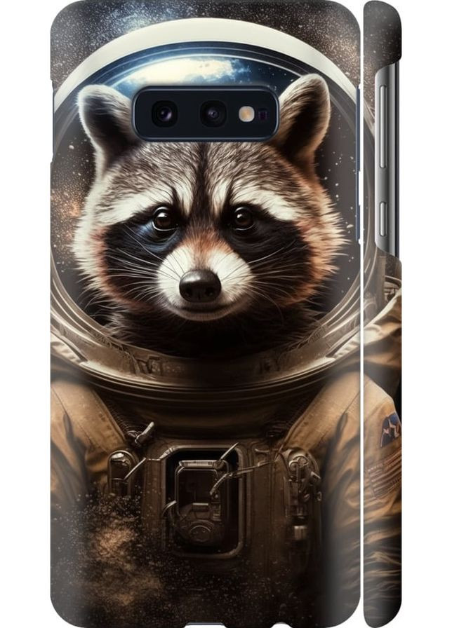 3D пластиковый матовый чехол 'Raccoon austronaut' для Endorphone Samsung Galaxy S10e (276314063)
