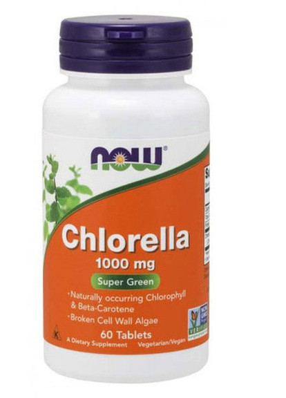 Chlorella 1000 mg 60 Tabs Now Foods (256721618)