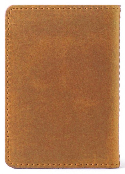 Шкіряна обкладинка на id паспорт, для документів (права, техпаспорт) Villini 017 Жовтий Martec (259164685)
