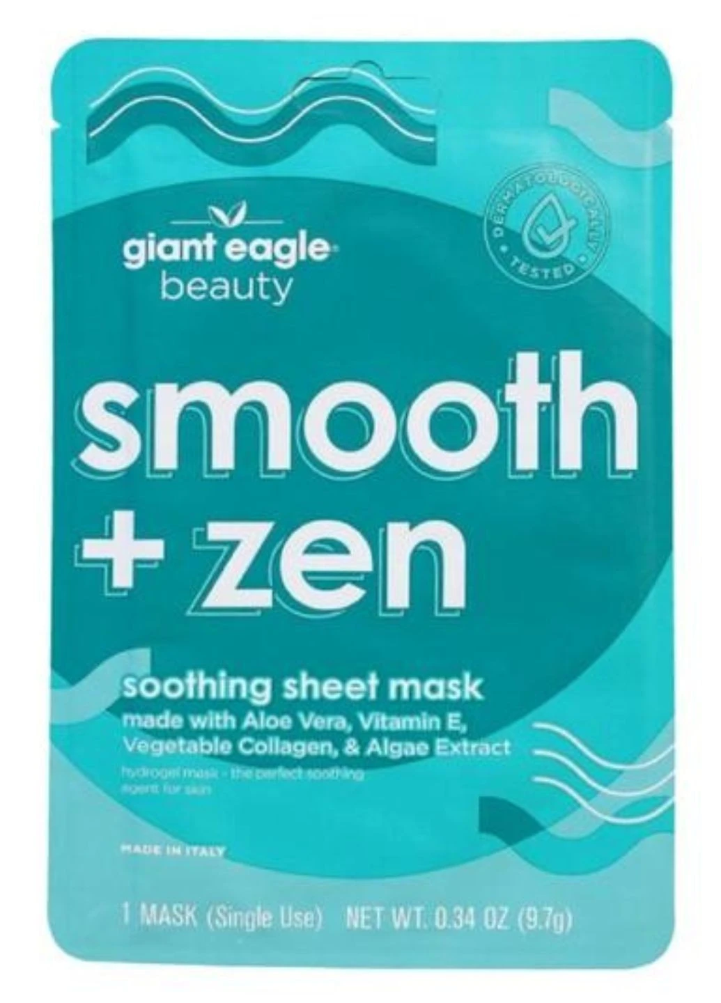 Листова маска для обличчя з алое вера та колагеном Smooth+Zen 1шт Giant Eagle (275805375)