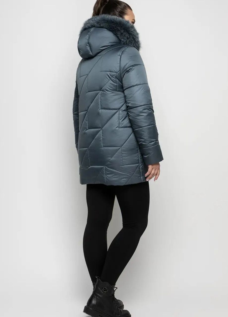 Оливкова зимня жіноча зимова куртка великого розміру SK