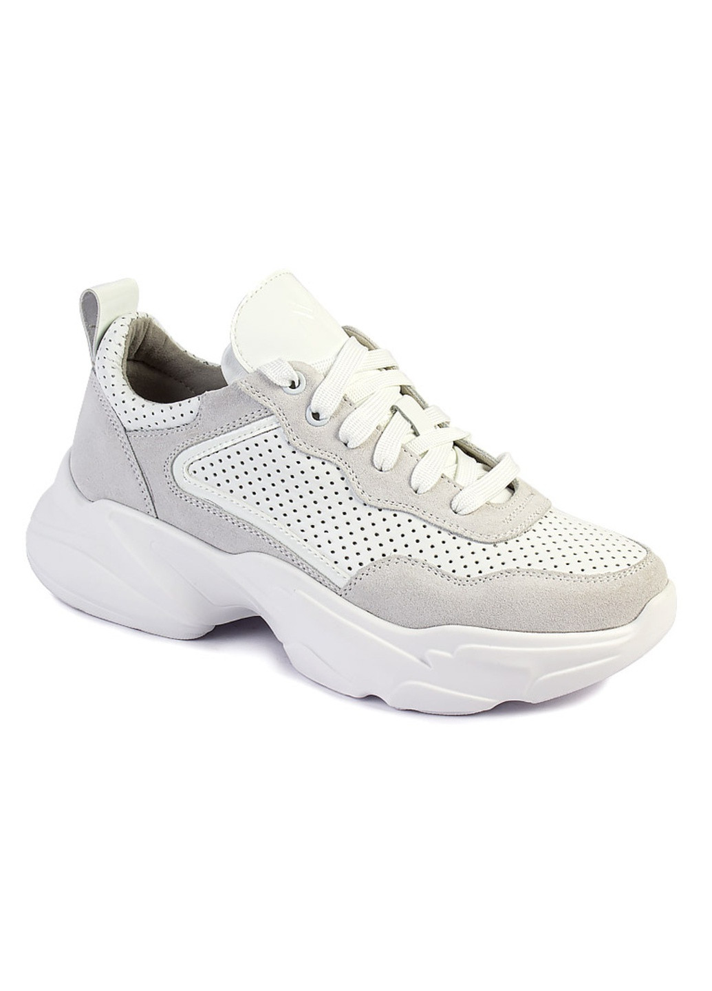 Білі осінні кросівки жіночі бренду 8200003_(2) ModaMilano